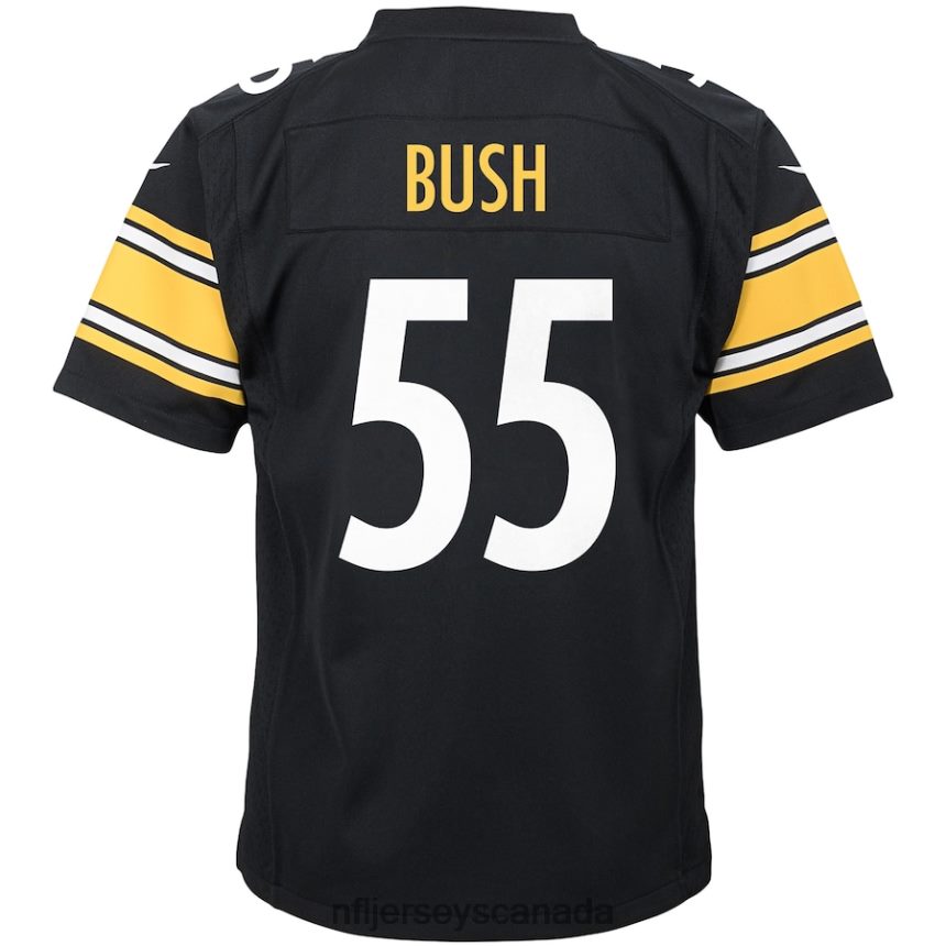 Youth Pittsburgh Steelers Devin Bush Nike Black Player Game Jersey Clothing NFL TBXFR64633