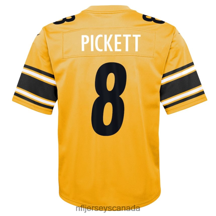 Youth Pittsburgh Steelers Kenny Pickett Nike Gold Inverted Game Jersey Clothing NFL TBXFR6466