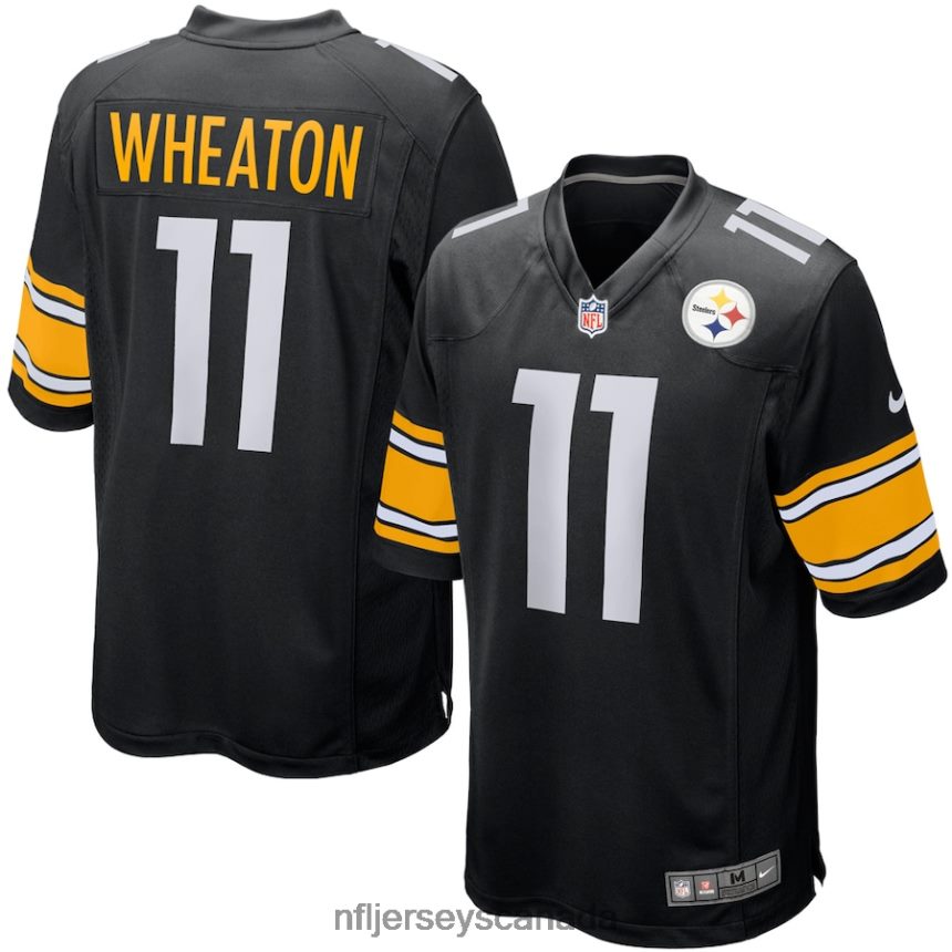 Youth Pittsburgh Steelers Markus Wheaton Nike Black Team Color Game Jersey Clothing NFL TBXFR65328