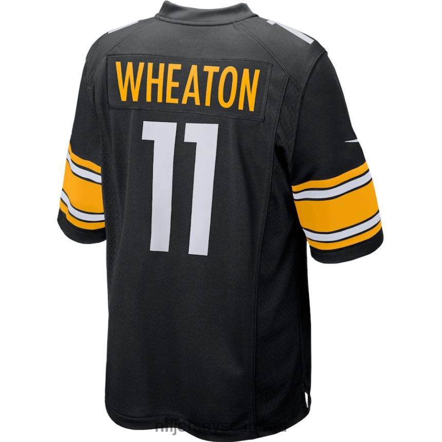 Youth Pittsburgh Steelers Markus Wheaton Nike Black Team Color Game Jersey Clothing NFL TBXFR65328