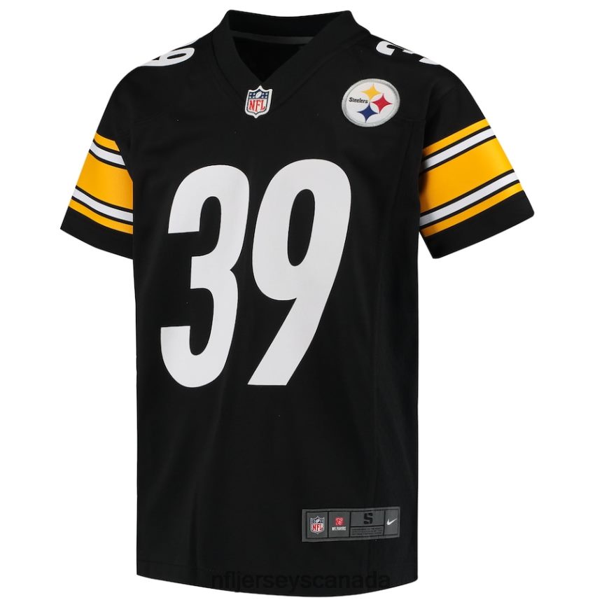 Youth Pittsburgh Steelers Minkah Fitzpatrick Nike Black Game Jersey Clothing NFL TBXFR61495