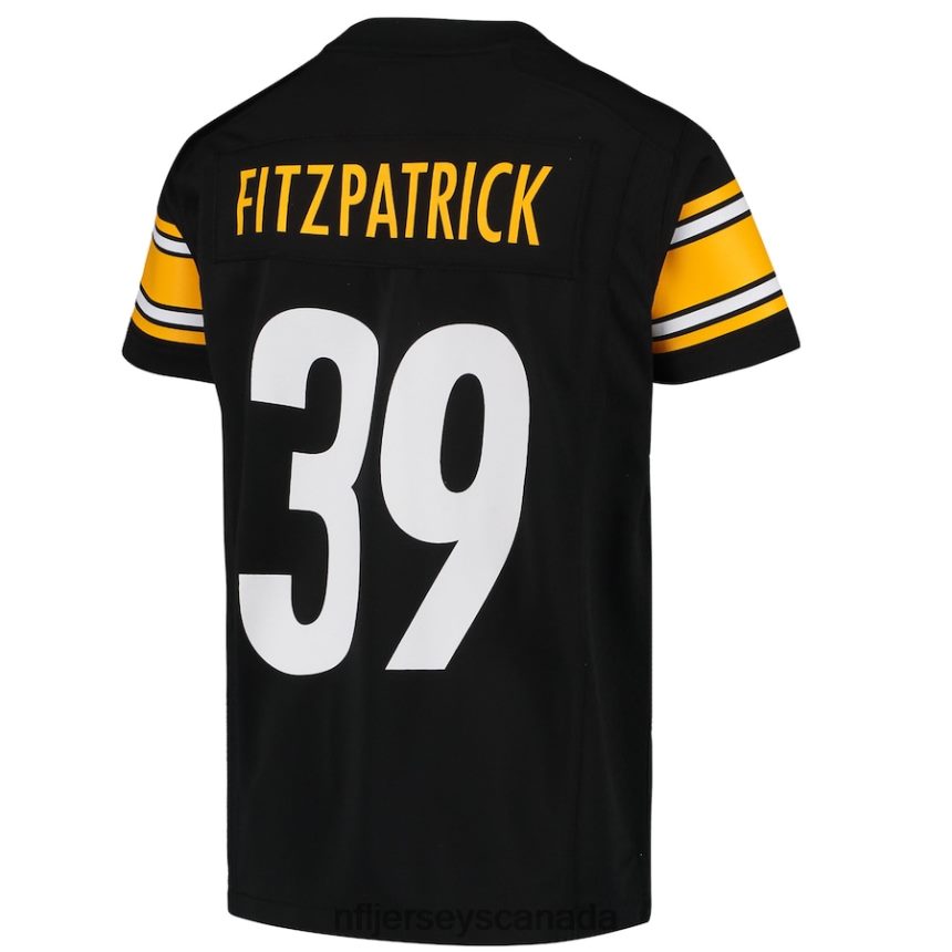 Youth Pittsburgh Steelers Minkah Fitzpatrick Nike Black Game Jersey Clothing NFL TBXFR61495