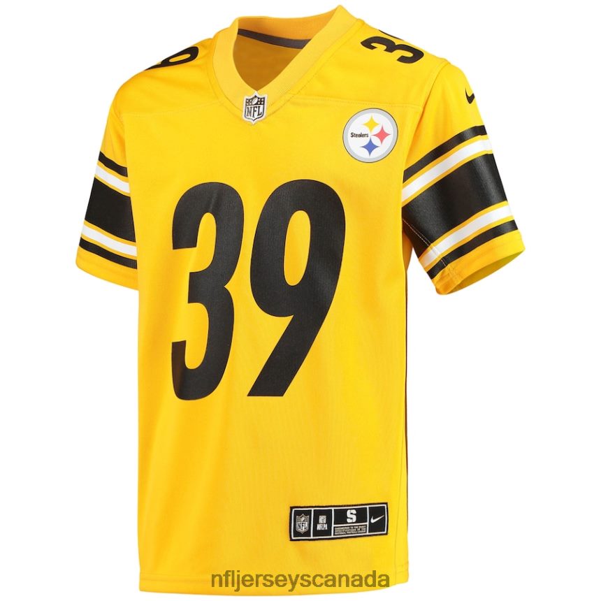 Youth Pittsburgh Steelers Minkah Fitzpatrick Nike Gold Inverted Team Game Jersey Clothing NFL TBXFR62530