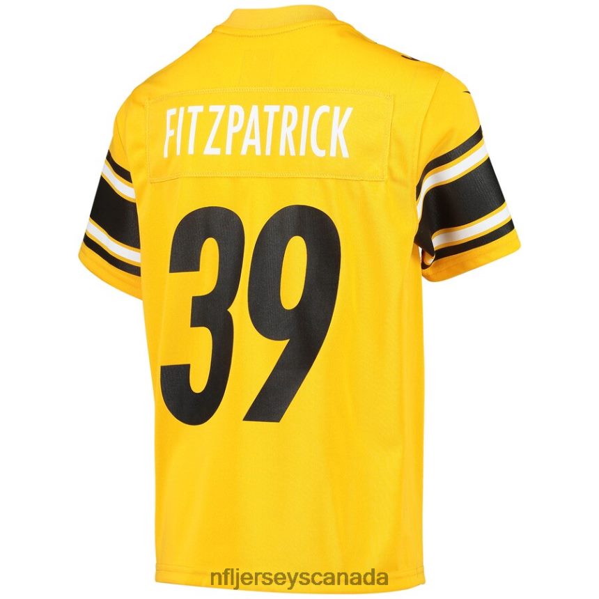 Youth Pittsburgh Steelers Minkah Fitzpatrick Nike Gold Inverted Team Game Jersey Clothing NFL TBXFR62530