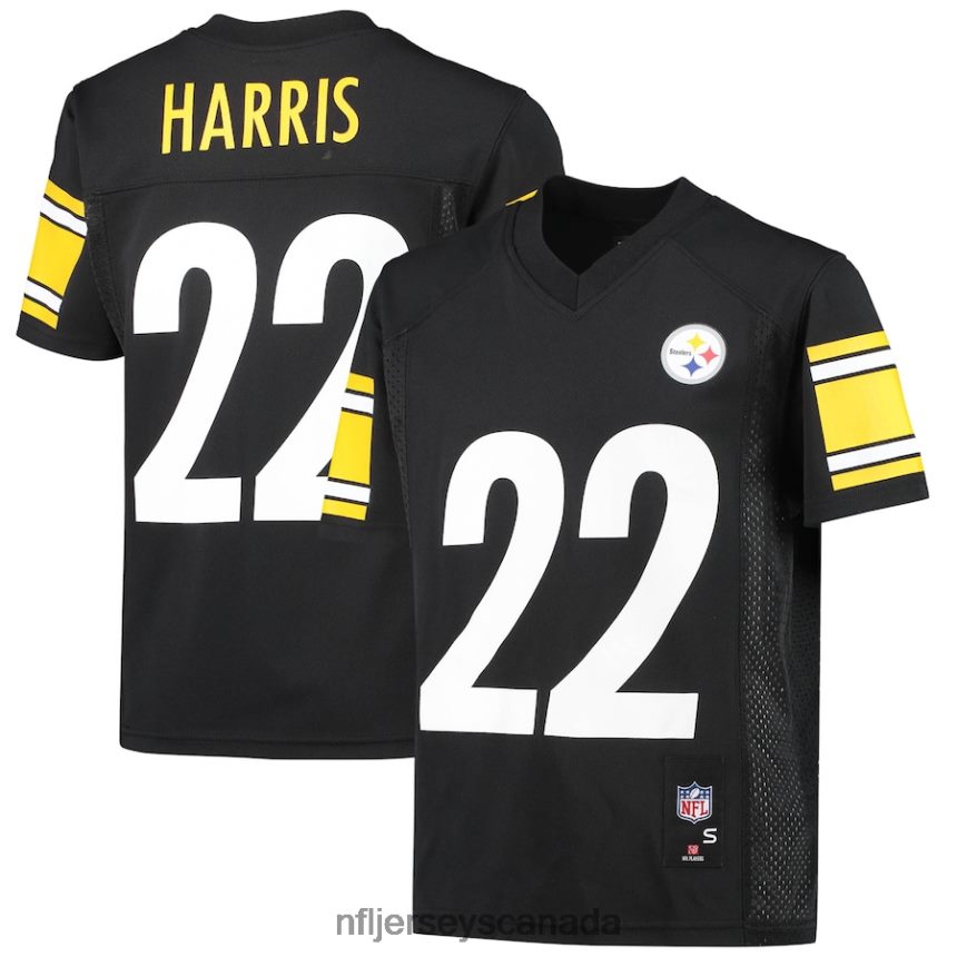 Youth Pittsburgh Steelers Najee Harris Black Replica Player Jersey Clothing NFL TBXFR62371