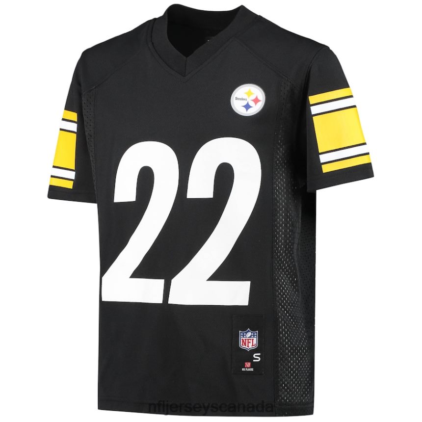 Youth Pittsburgh Steelers Najee Harris Black Replica Player Jersey Clothing NFL TBXFR62371
