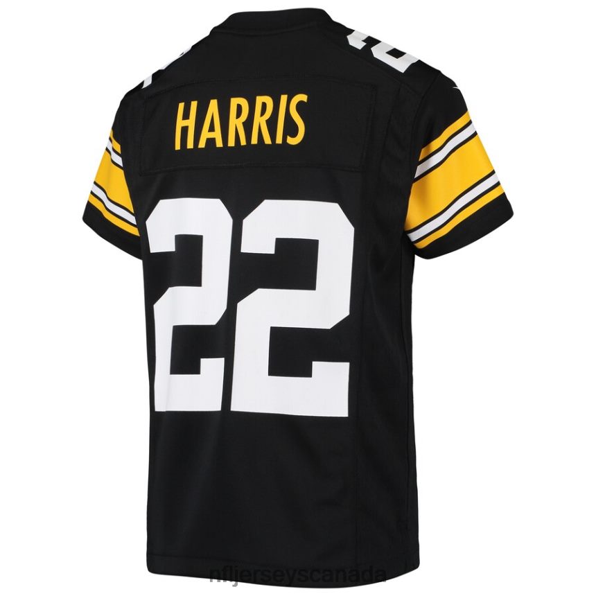 Youth Pittsburgh Steelers Najee Harris Nike Black Alternate Game Jersey Clothing NFL TBXFR6993