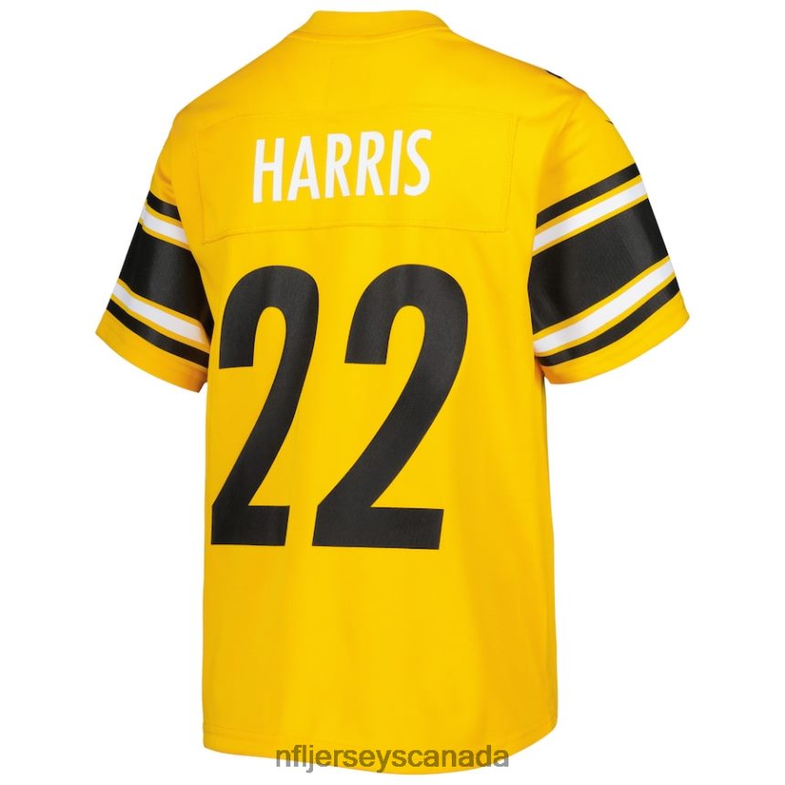 Youth Pittsburgh Steelers Najee Harris Nike Gold Inverted Game Jersey Clothing NFL TBXFR63827