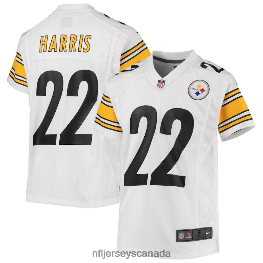 Youth Pittsburgh Steelers Najee Harris Nike White Game Jersey Clothing NFL TBXFR61583