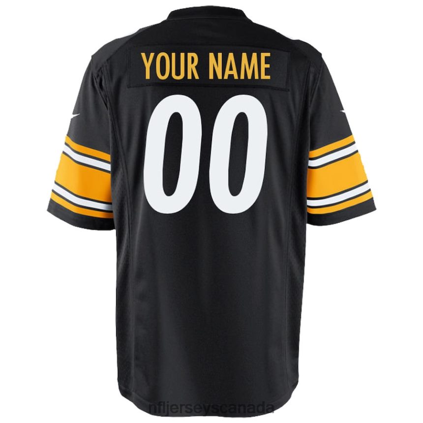 Youth Pittsburgh Steelers Nike Black Custom Game Jersey Clothing NFL TBXFR6275