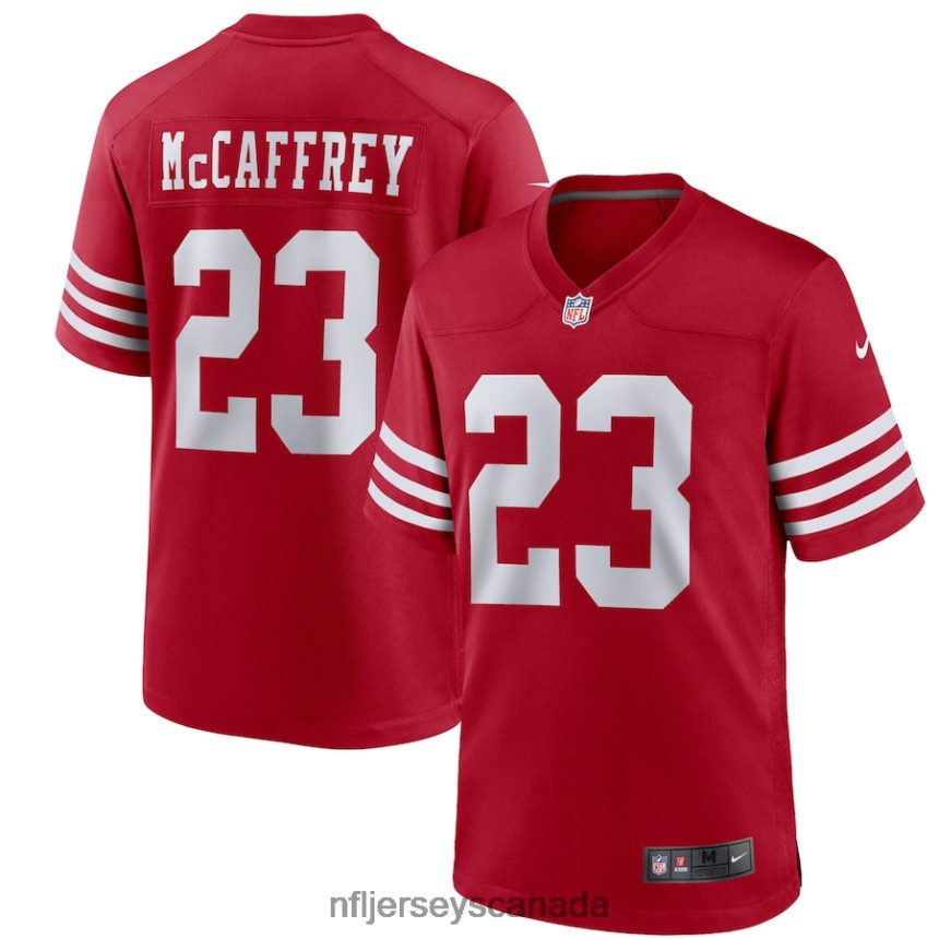 Youth San Francisco 49ers Christian McCaffrey Nike Scarlet Game Jersey Clothing NFL TBXFR644
