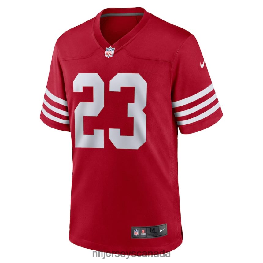 Youth San Francisco 49ers Christian McCaffrey Nike Scarlet Game Jersey Clothing NFL TBXFR644