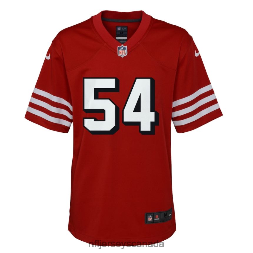 Youth San Francisco 49ers Fred Warner Nike Scarlet Alternate Game Jersey Clothing NFL TBXFR6571