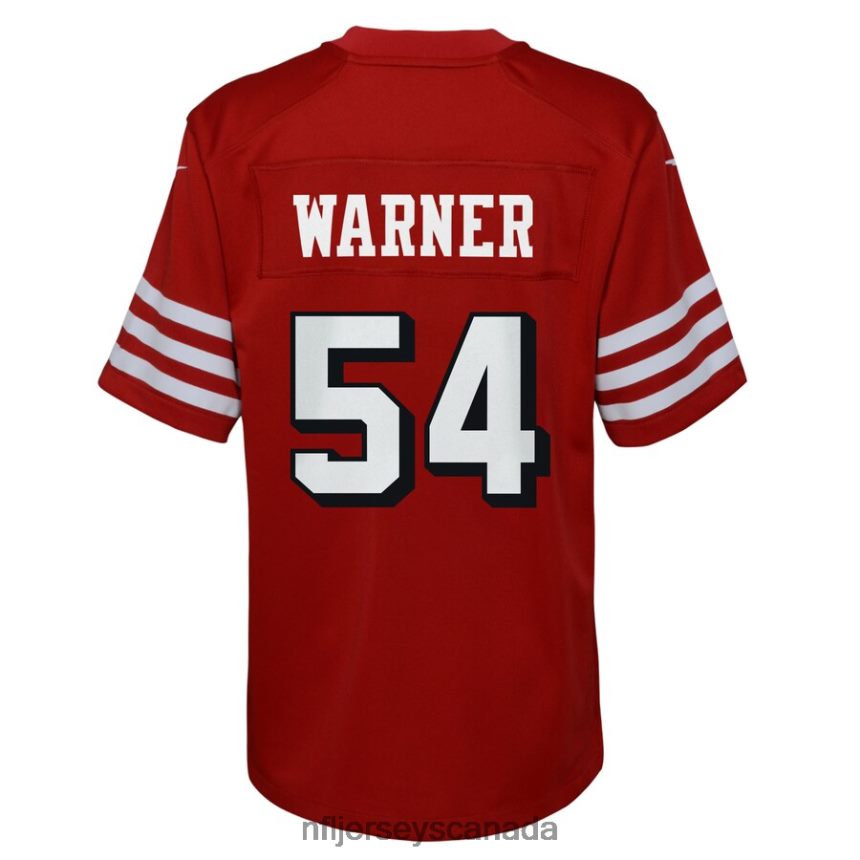Youth San Francisco 49ers Fred Warner Nike Scarlet Alternate Game Jersey Clothing NFL TBXFR6571