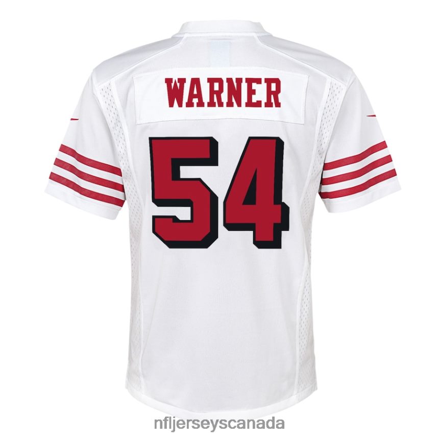 Youth San Francisco 49ers Fred Warner Nike White Alternate Game Jersey Clothing NFL TBXFR64104