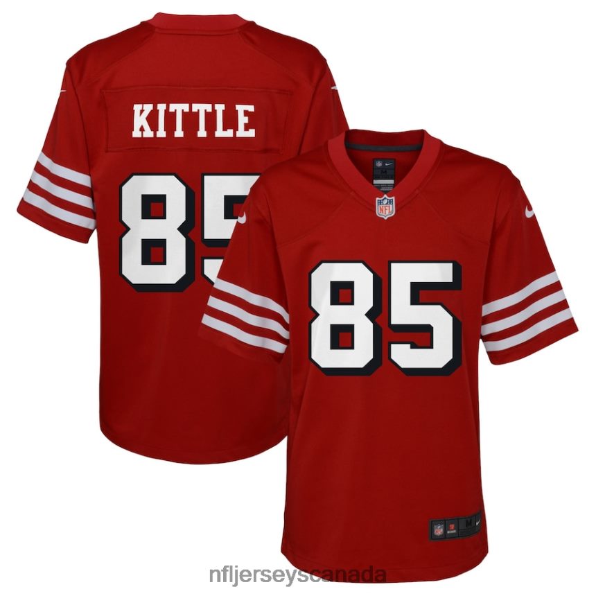 Youth San Francisco 49ers George Kittle Nike Scarlet Alternate Game Jersey Clothing NFL TBXFR6372