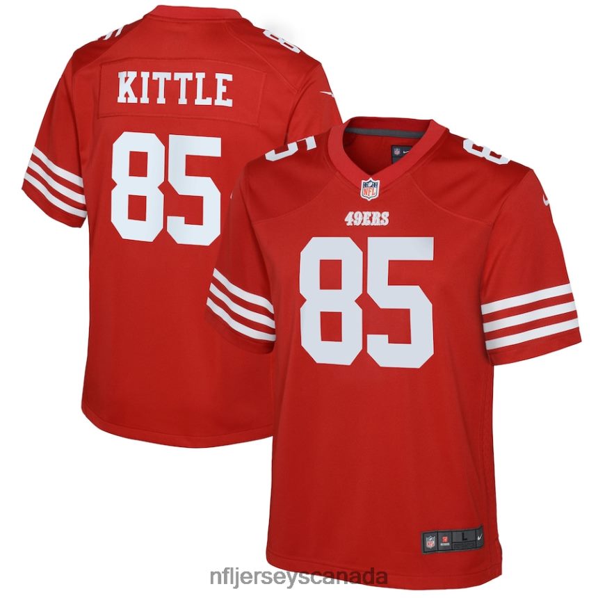 Youth San Francisco 49ers George Kittle Nike Scarlet Game Jersey Clothing NFL TBXFR61099
