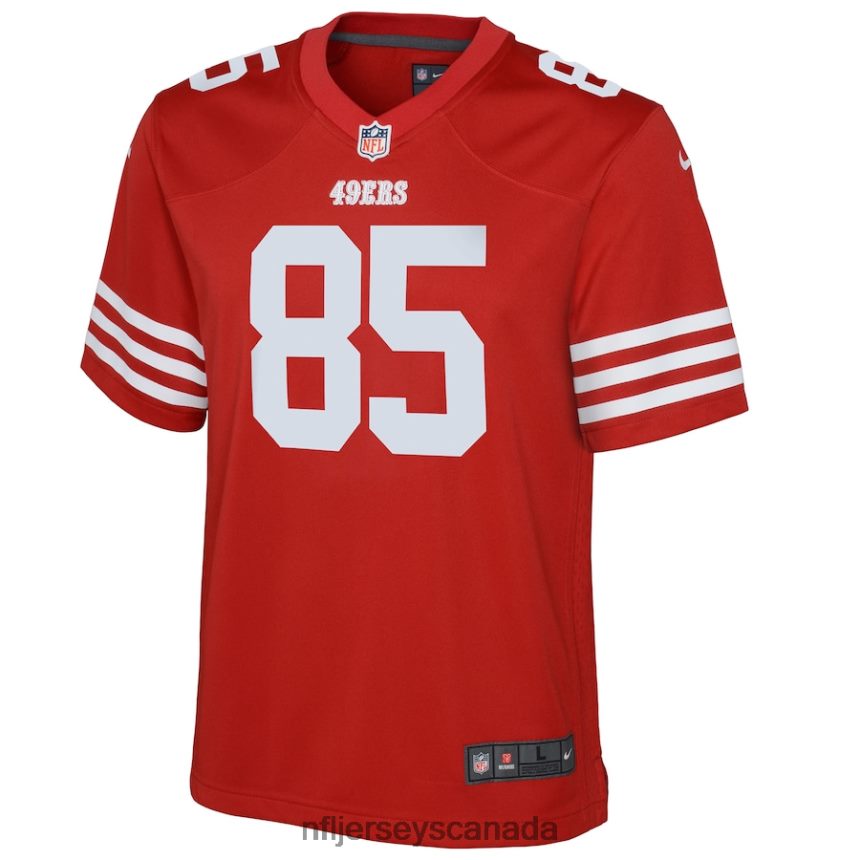 Youth San Francisco 49ers George Kittle Nike Scarlet Game Jersey Clothing NFL TBXFR61099