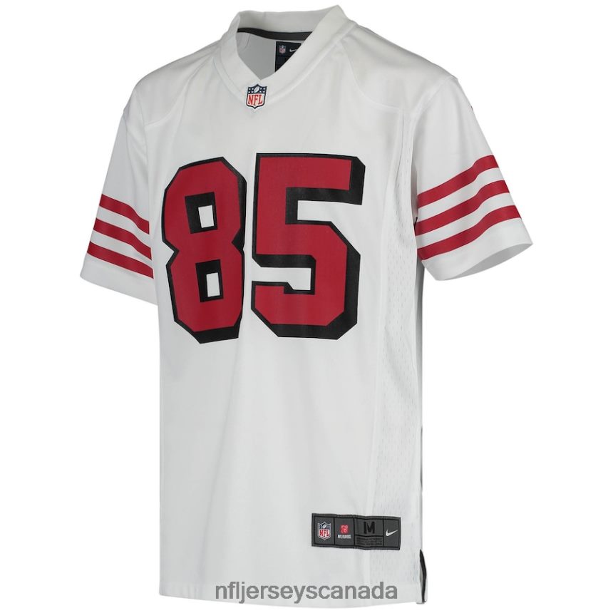 Youth San Francisco 49ers George Kittle Nike White Color Rush Game Jersey Clothing NFL TBXFR6515