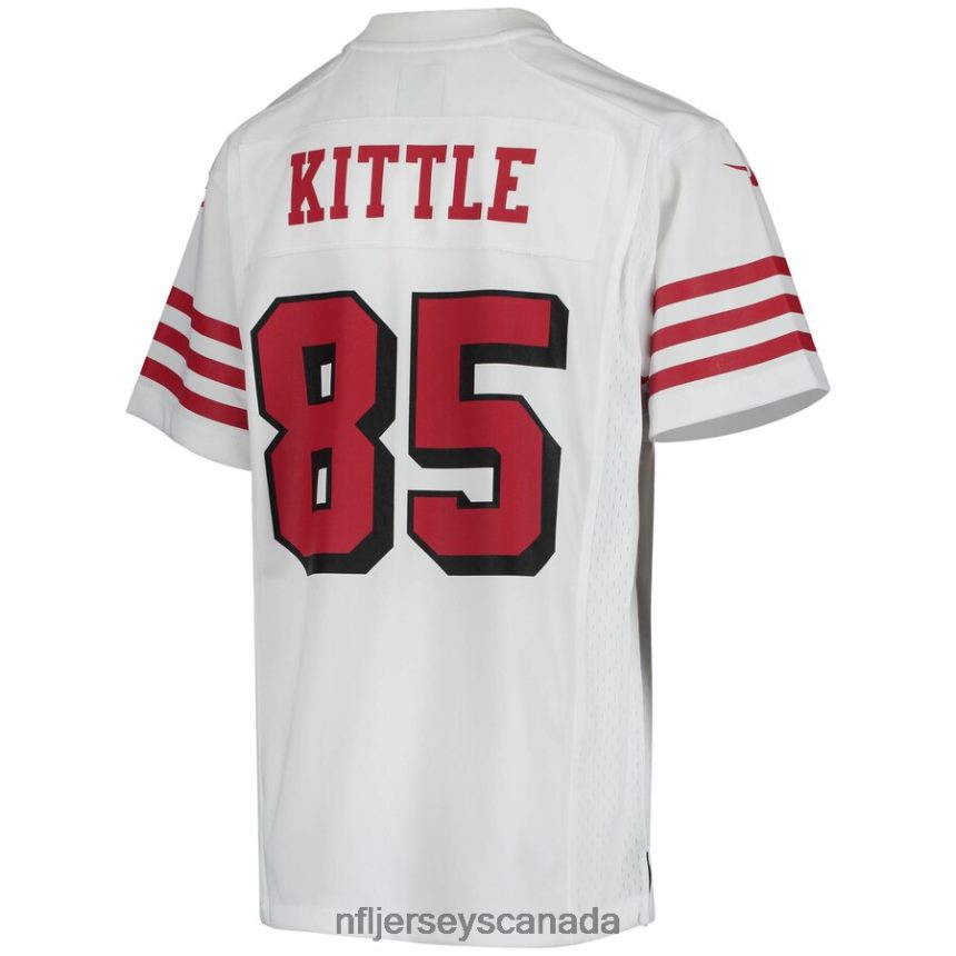 Youth San Francisco 49ers George Kittle Nike White Color Rush Game Jersey Clothing NFL TBXFR6515
