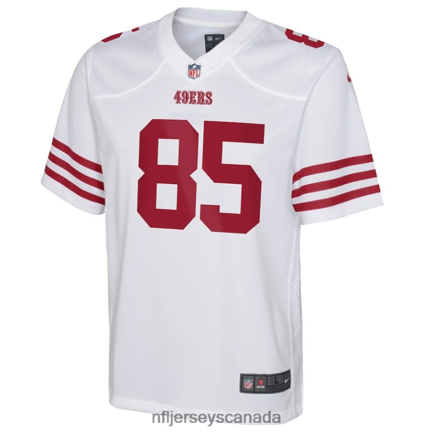 Youth San Francisco 49ers George Kittle Nike White Game Jersey Clothing NFL TBXFR61655