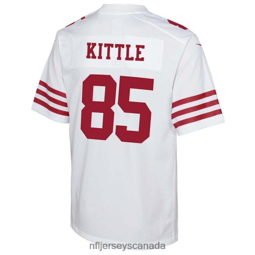 Youth San Francisco 49ers George Kittle Nike White Game Jersey Clothing NFL TBXFR61655