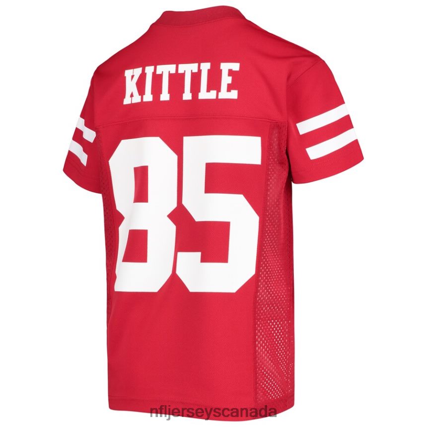 Youth San Francisco 49ers George Kittle Scarlet Replica Player Jersey Clothing NFL TBXFR6841