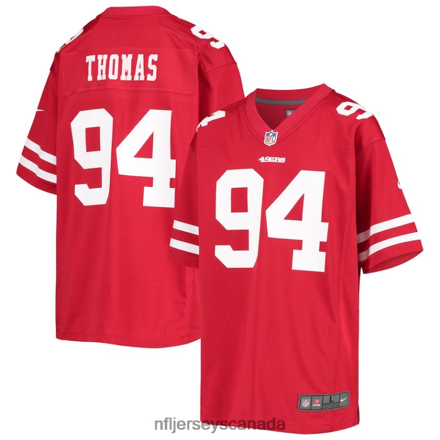 Youth San Francisco 49ers Solomon Thomas Nike Scarlet Game Player Jersey Clothing NFL TBXFR64720