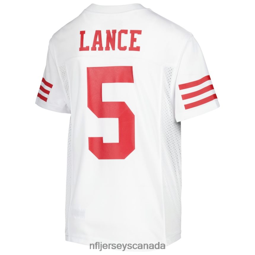 Youth San Francisco 49ers Trey Lance White Team Replica Player Jersey Clothing NFL TBXFR63798