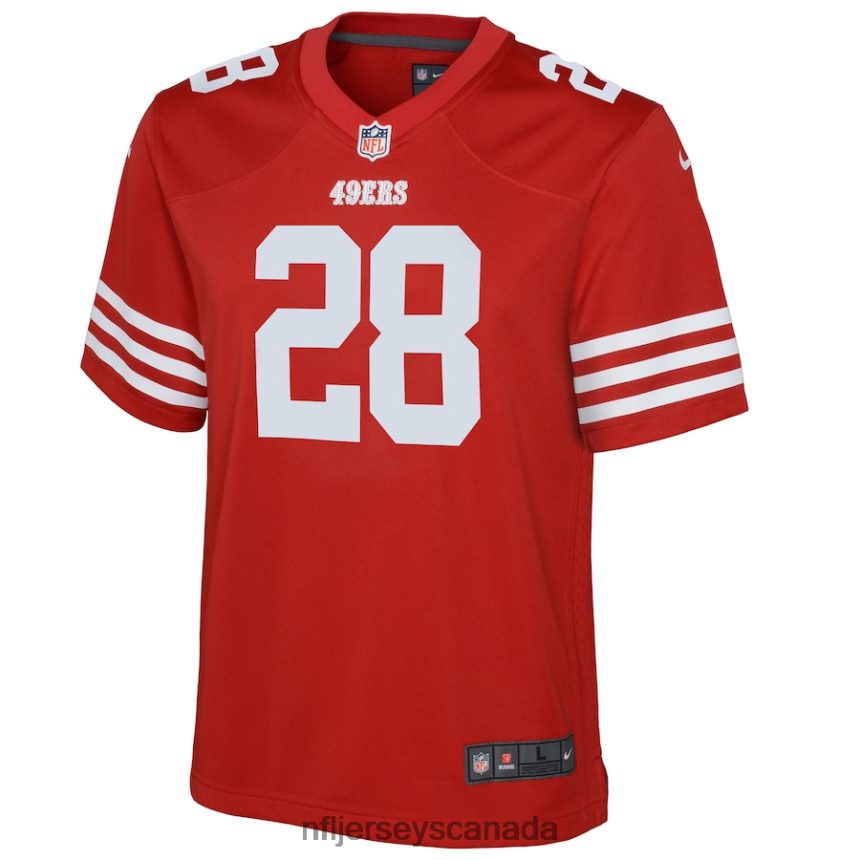 Youth San Francisco 49ers Trey Sermon Nike Scarlet Game Jersey Clothing NFL TBXFR63722