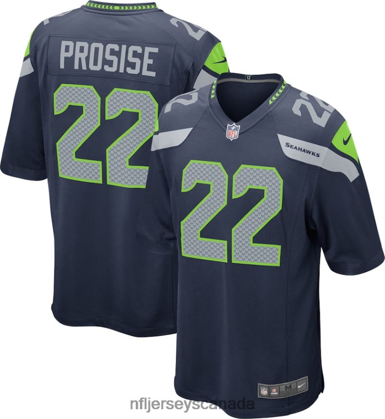 Youth Seattle Seahawks CJ Prosise Nike College Navy Game Jersey Clothing NFL TBXFR64057