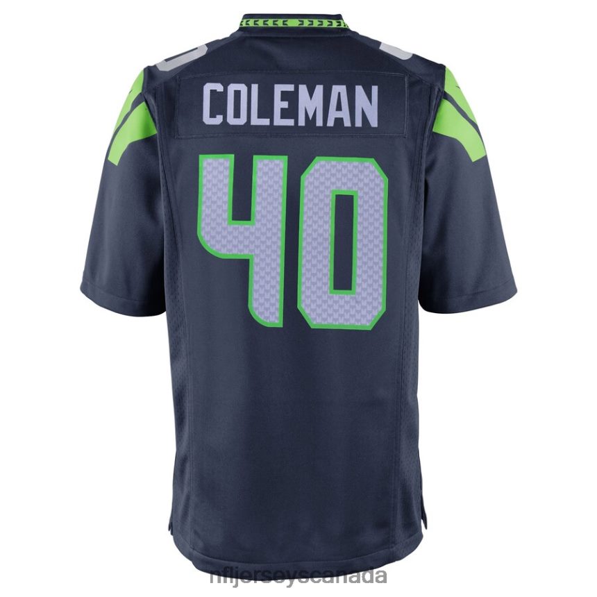 Youth Seattle Seahawks Derrick Coleman Nike College Navy Team Color Game Jersey Clothing NFL TBXFR63512