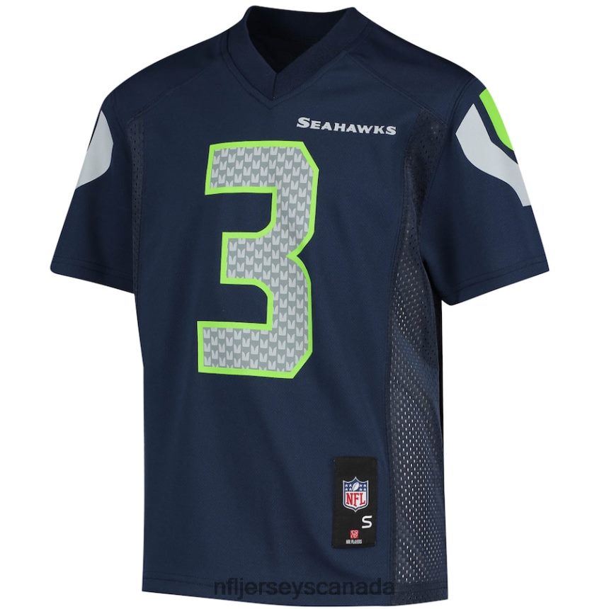 Youth Seattle Seahawks Russell Wilson College Navy Replica Player Jersey Clothing NFL TBXFR62356
