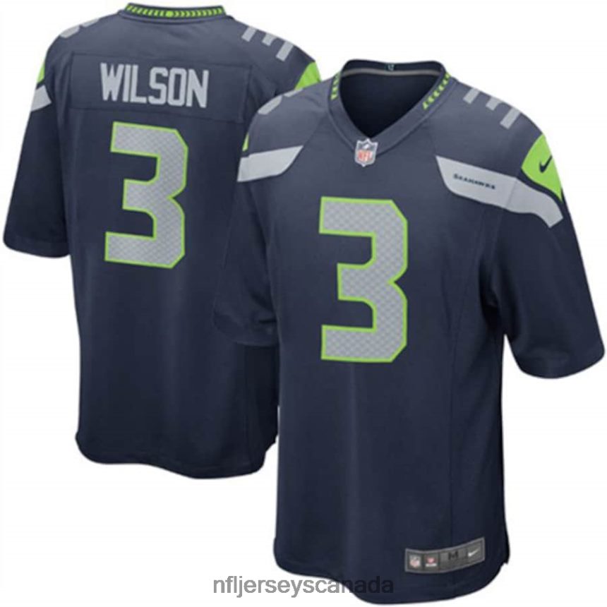 Youth Seattle Seahawks Russell Wilson Nike College Navy Team Color Game Jersey Clothing NFL TBXFR6809
