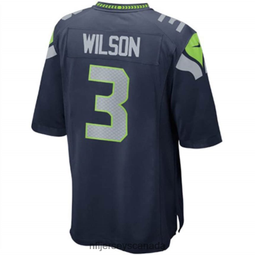 Youth Seattle Seahawks Russell Wilson Nike College Navy Team Color Game Jersey Clothing NFL TBXFR6809