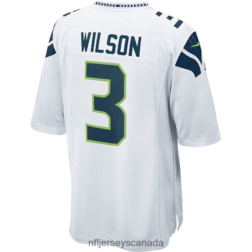 Youth Seattle Seahawks Russell Wilson Nike White Game Jersey Clothing NFL TBXFR62416