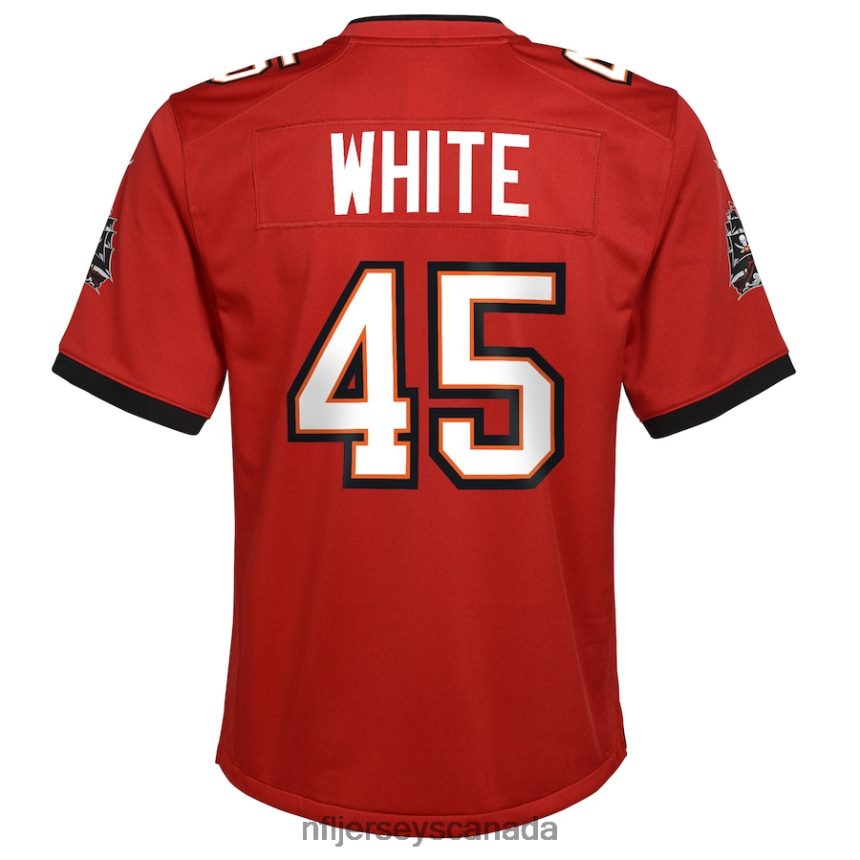 Youth Tampa Bay Buccaneers Devin White Nike Red Game Jersey Clothing NFL TBXFR61975