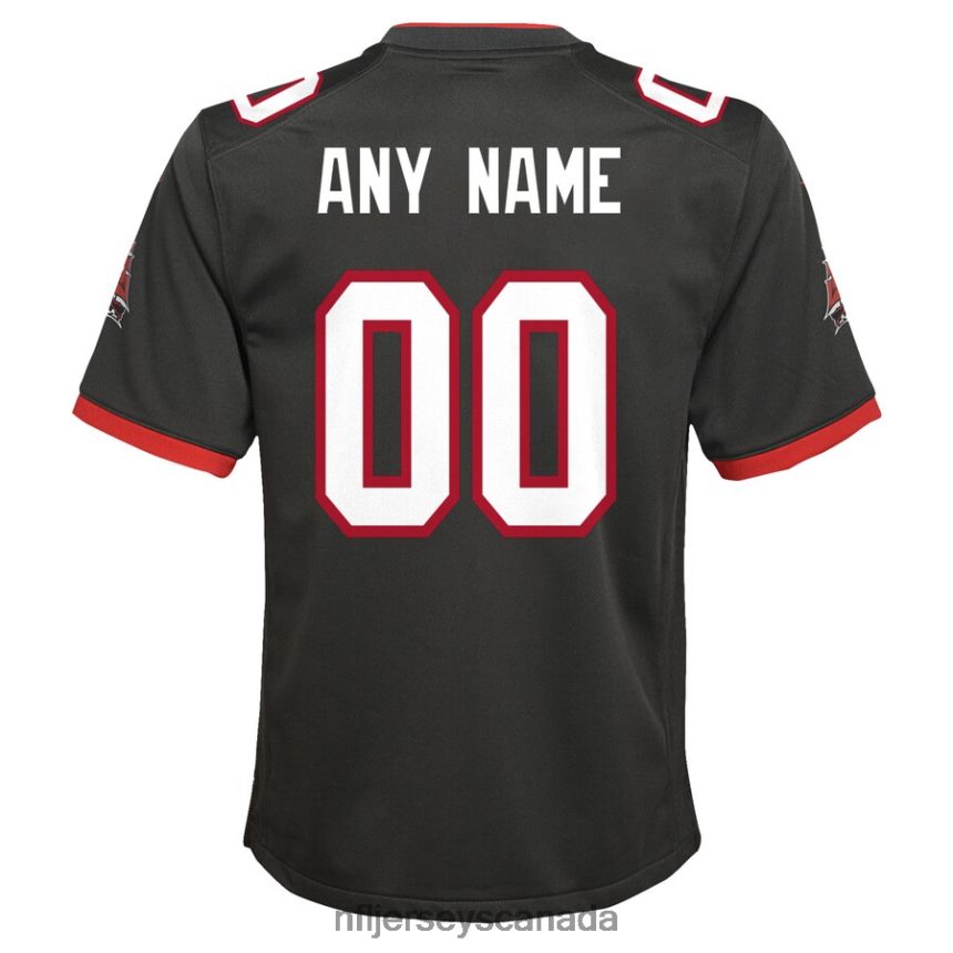 Youth Tampa Bay Buccaneers Nike Pewter Alternate Custom Game Jersey Clothing NFL TBXFR6802