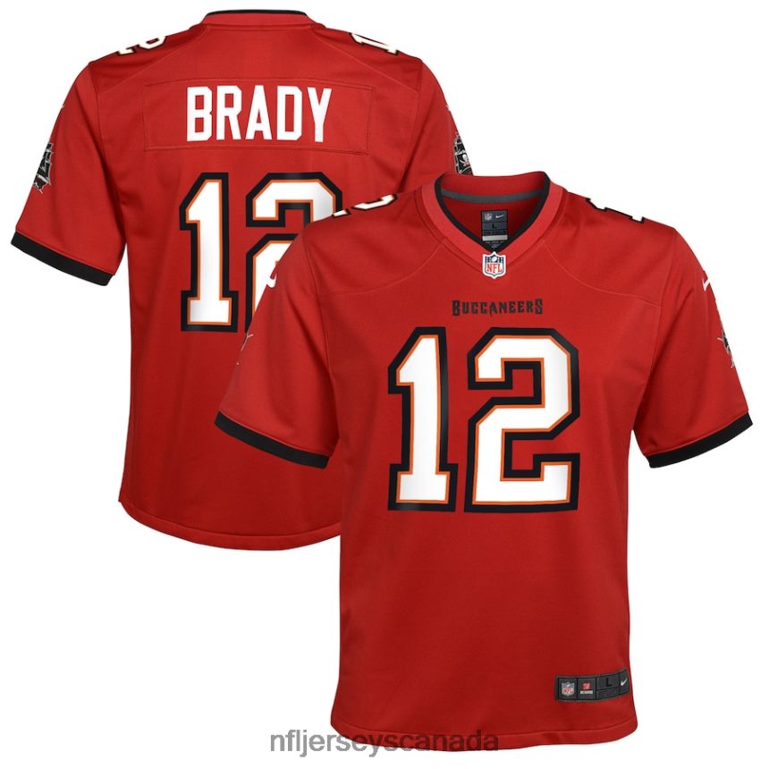 Youth Tampa Bay Buccaneers Tom Brady Nike Red Game Jersey Clothing NFL TBXFR6916