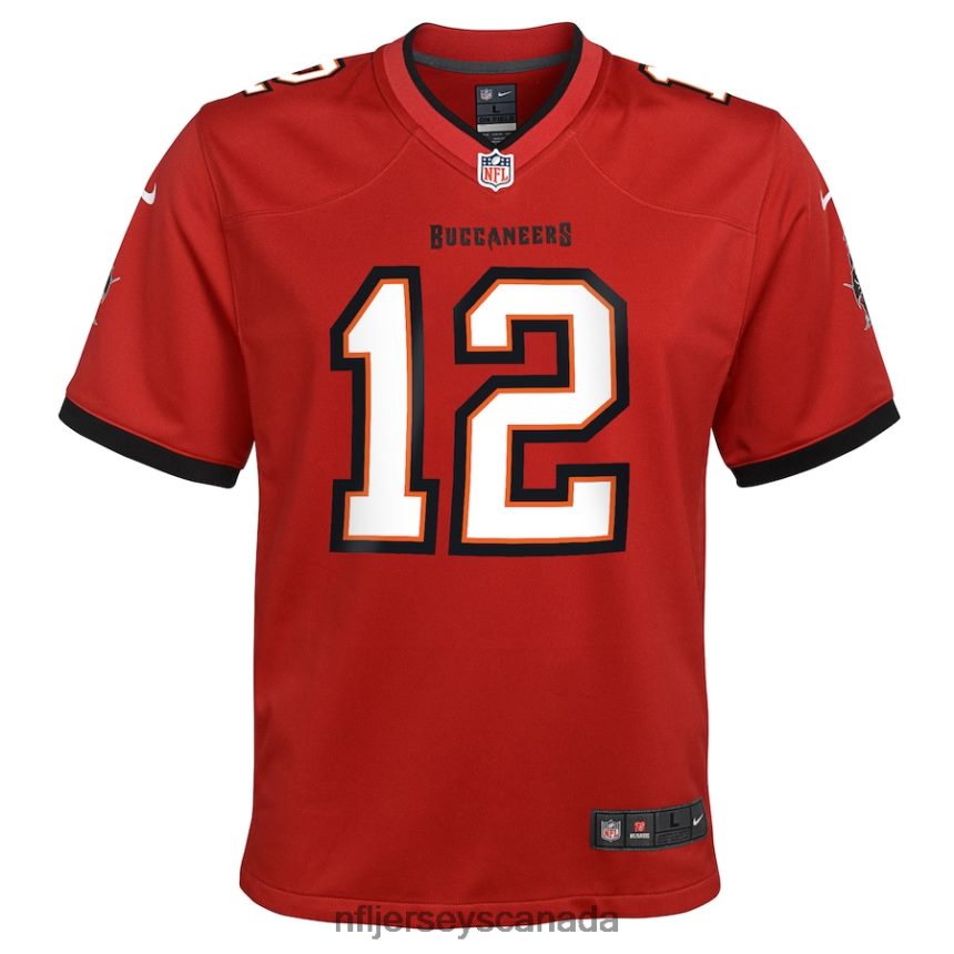 Youth Tampa Bay Buccaneers Tom Brady Nike Red Game Jersey Clothing NFL TBXFR6916