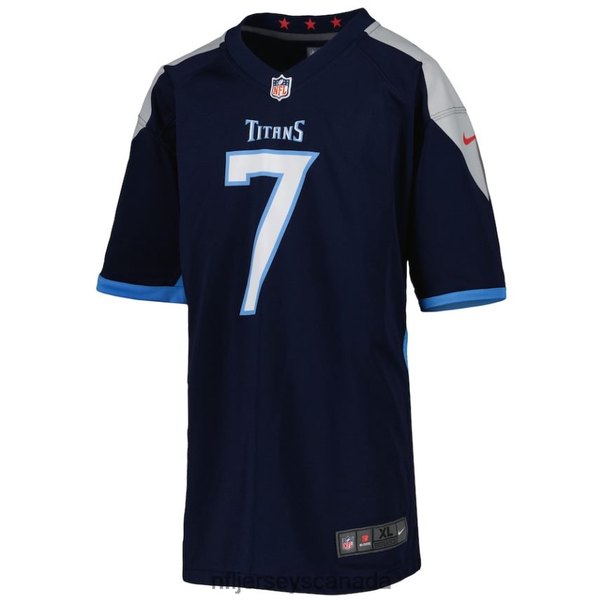 Youth Tennessee Titans Malik Willis Nike Navy Game Jersey Clothing NFL TBXFR62932