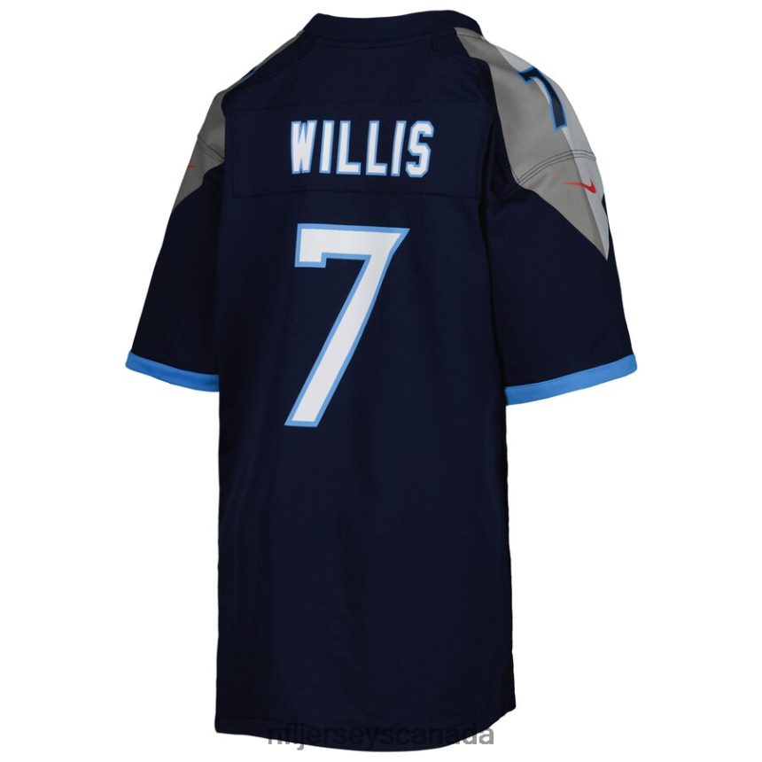 Youth Tennessee Titans Malik Willis Nike Navy Game Jersey Clothing NFL TBXFR62932