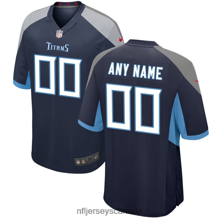 Youth Tennessee Titans Navy Nike Custom Game Jersey Clothing NFL TBXFR6540
