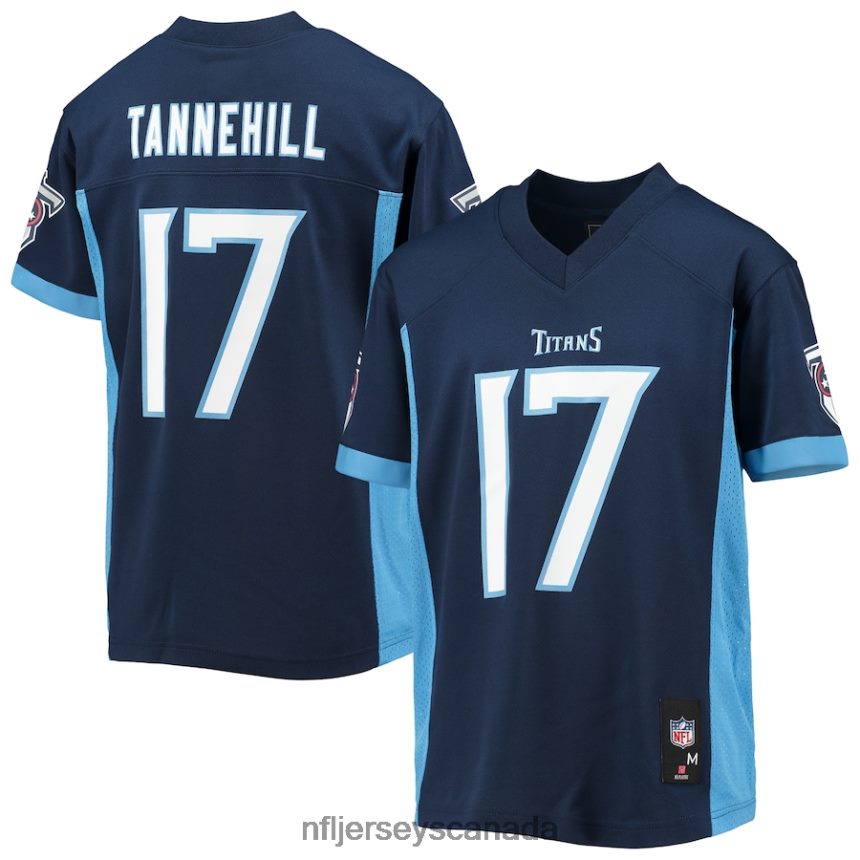 Youth Tennessee Titans Ryan Tannehill Navy Replica Player Jersey Clothing NFL TBXFR62524