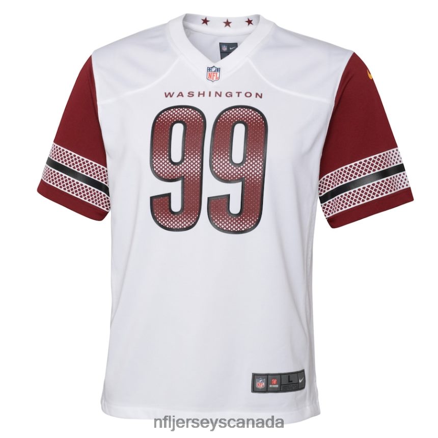 Youth Washington Commanders Chase Young Nike White Game Jersey Clothing NFL TBXFR64059