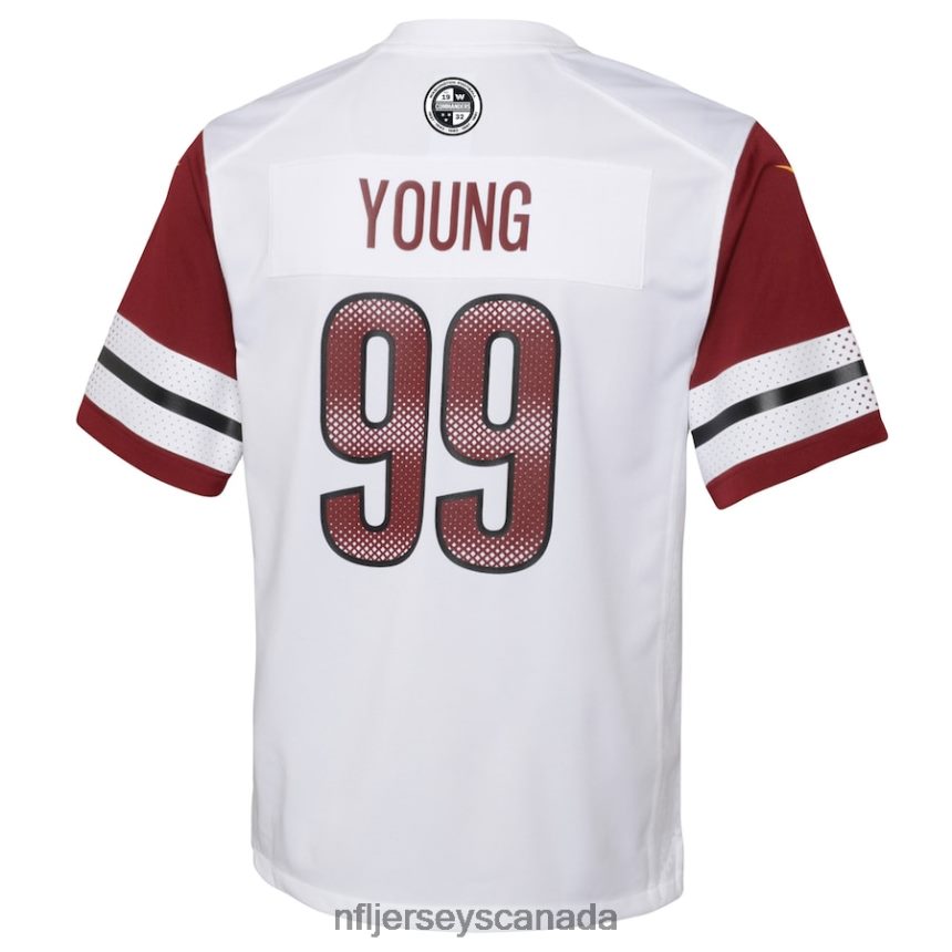 Youth Washington Commanders Chase Young Nike White Game Jersey Clothing NFL TBXFR64059