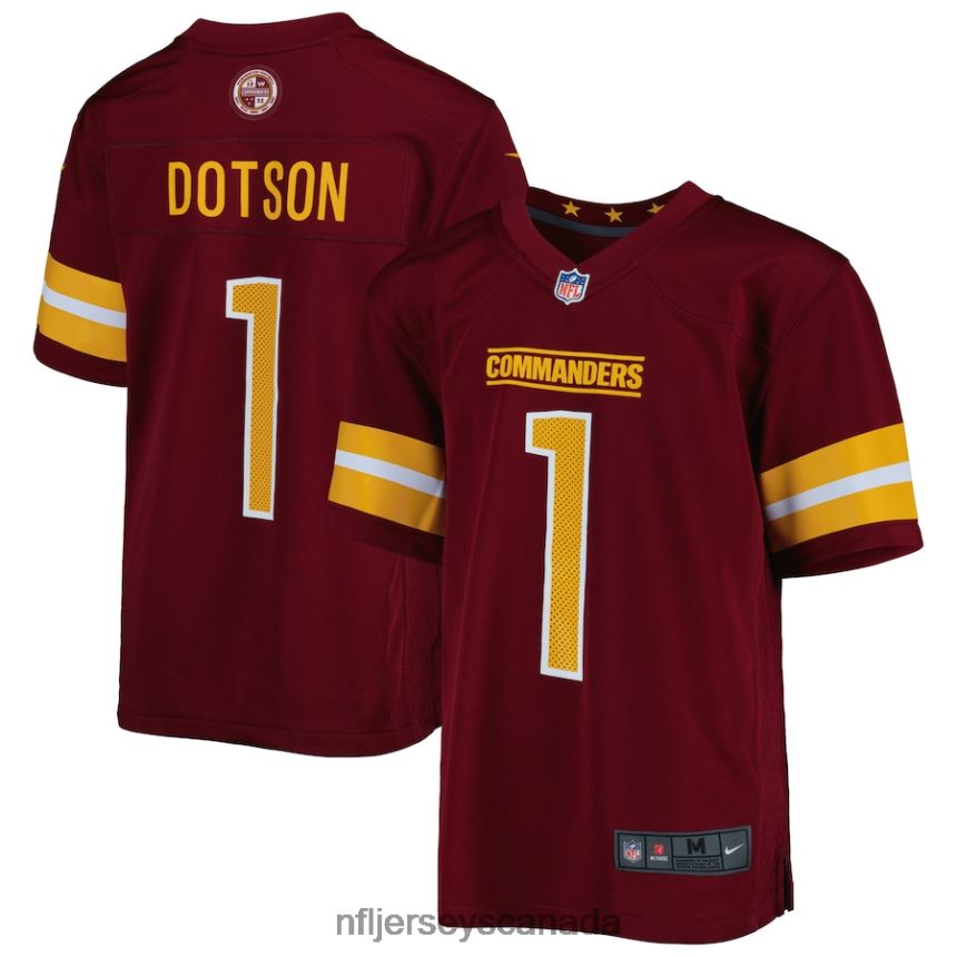 Youth Washington Commanders Jahan Dotson Nike Burgundy Game Jersey Clothing NFL TBXFR62068
