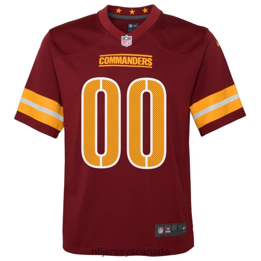 Youth Washington Commanders Nike Burgundy Game Custom Player Jersey Clothing NFL TBXFR61405