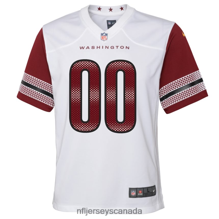 Youth Washington Commanders Nike White Game Custom Player Jersey Clothing NFL TBXFR65067