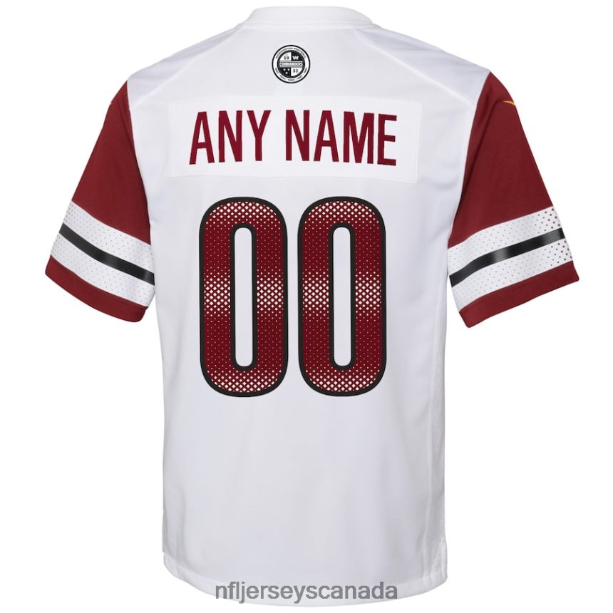 Youth Washington Commanders Nike White Game Custom Player Jersey Clothing NFL TBXFR65067